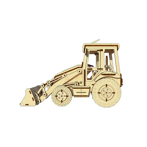 Дерев'яний конструктор "Екскаватор" OPZ-005, 202 деталі - фото 5