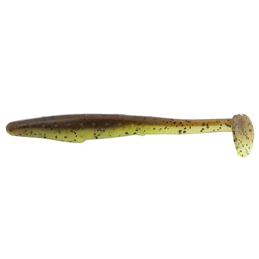 Силікон Reins Rockvibe Shiner 4" B08 Green Pumpkin Chart Melon (8 шт/уп)