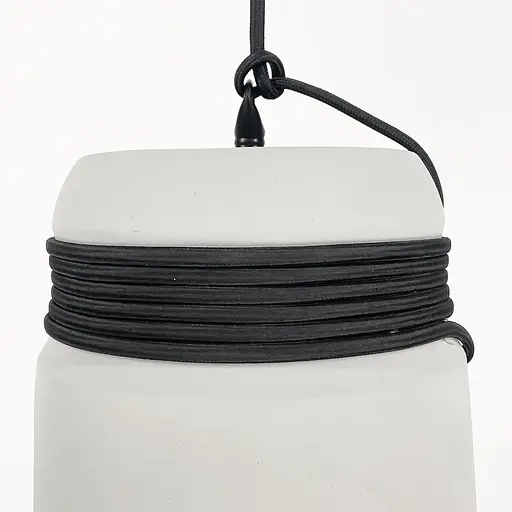 Подвес с бетонным плафоном и черным основанием | Line F | Ст. MJ 186/1 GR+BK - фото 5