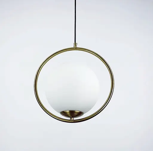 Підвісний світильник в корпусі латунь у формі кола | Line F | Арт. AA356-200 M - фото 2