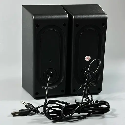 Настільні колонки Jedel S-570 з LED підсвічуванням 2x3W та bluetooth адаптером чорний - фото 4