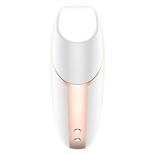 Вакуумний кліторальний стимулятор з вібрацією Satisfyer Love Triangle білий - фото 4