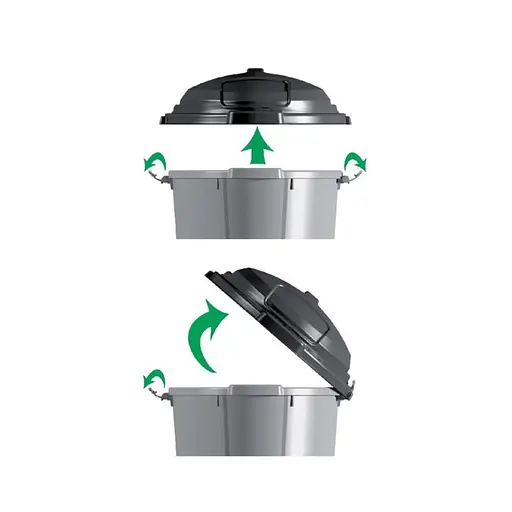 Контейнер для хранения Dado Toys 54x39x67h, 60 л, салатовый - фото 5