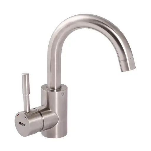 Змішувач для умивальника Zerix SUS-B LL1559 Нержавіюча сталь - фото 1