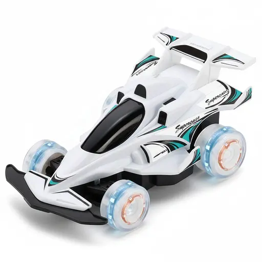 Радиоуправляемая машинка ZJ 23053 A-06, футуристический дизайн, пульт 2.7 GHz, аккумулятор 3.6 V, с подсветкой, Белая