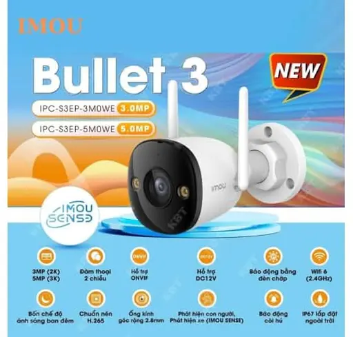 IP-камера IMOU Bullet 3C 3МП (IPC-S3EP-3M0WE) - фото 9