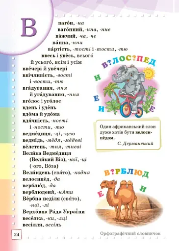 Ілюстрований інтерактивний орфографічний словничок. 1-4 класи - фото 5