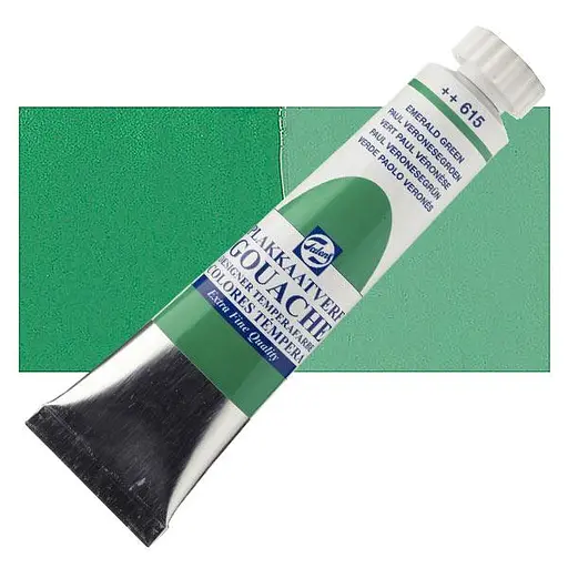 Краска гуашевая Talens (615) Изумрудный зеленый 20 мл Royal Talens - фото 1