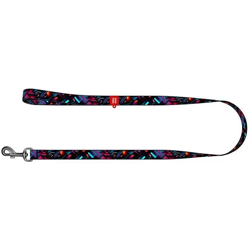 Повідець для собак Waudog Nylon нейлоновий, малюнок "Нескінченні світи", S - фото 2