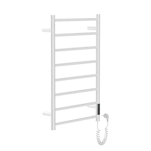 Электрический полотенцесушитель Volle Rondo 500*800мм cepillado cromo 9235.000013, Хром, Правое, Электронный - фото 1