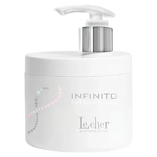 Професійна зволожуюча відновлююча маска для кучерявого волосся з кератином Le Cher Infinito 500 мл - фото 1