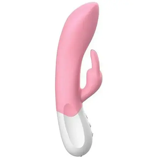 Вібратор-кролик Liebe Pleasure Toys Mighty Rechargeable Rabbit 21.5 см (світло-рожевий)