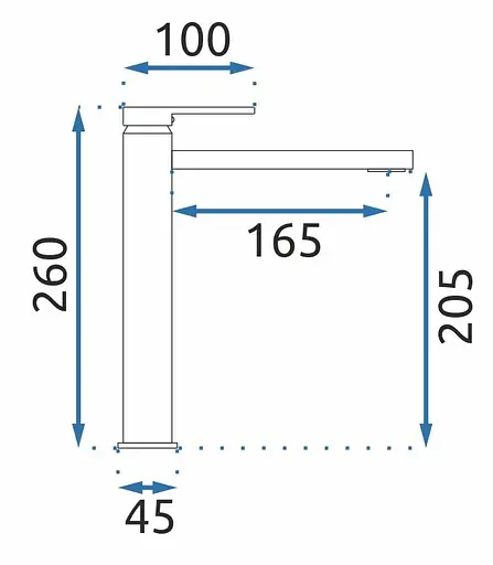 Смеситель для умывальника Rea Verso высокий brushed gold REA-B6564 Золотой - фото 5