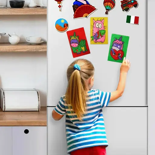 Дитячий набір для творчості картини з піску 9 в 1 KP-005 з магнітами - фото 5