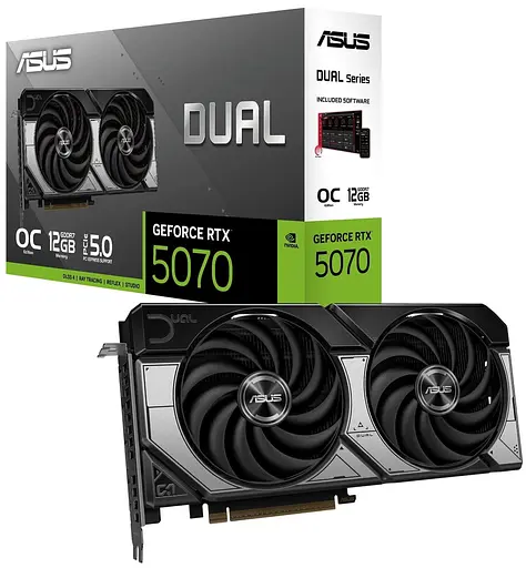 Видеокарта ASUS RTX 5070 12GB DUAL OC (DUAL-RTX5070-O12G) (GDDR7, 192 bit, PCI-E v5.0) - фото 8