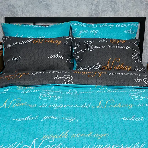 Комплект постільної білизни Moon&Star Бязь Gold Люкс Poetic Night Полуторний Євро 160х220 наволочки 2х70х70 - фото 7