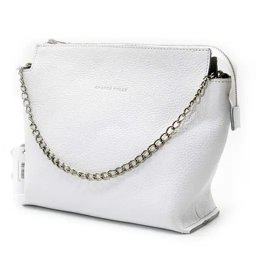 Кожаная женская сумка кросс-боди Grande Pelle 23х25.5х9 см sum0026347 - фото 3