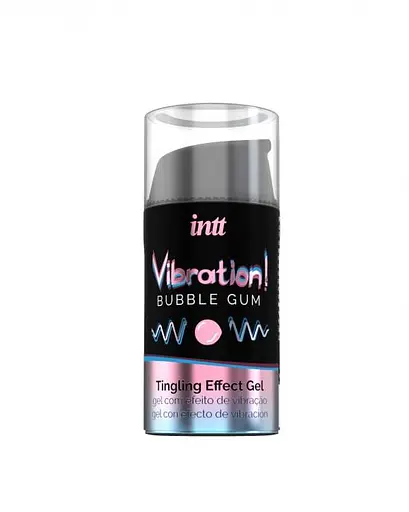 Рідкий вібратор Intt Vibration Bubble Gum зі смаком жуйки 15 мл - фото 2