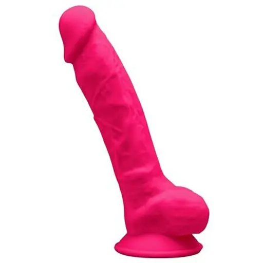 Фалоімітатор Silexd Premium Silicone Dildo Model 1 Size 7 18.8 см рожевий