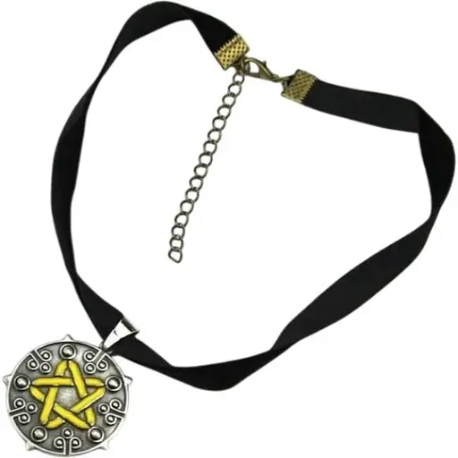 Намисто-чокер з медальйоном чаклунки Йенніфер Yennefer Відьмак 3 Дике полювання The Witcher TW 21.6 - фото 1