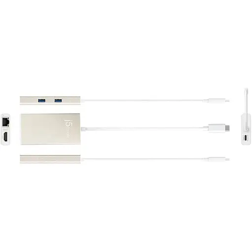USB-хаб j5create JCA374-N, USB Type-C 5-в-1 (JCA374-N) - фото 4