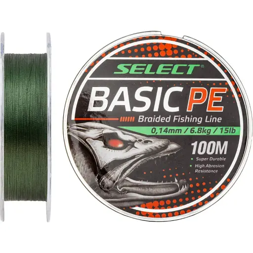 Шнур Select Basic PE Green 150 м 0.04 мм 5 lb/2.5 кг