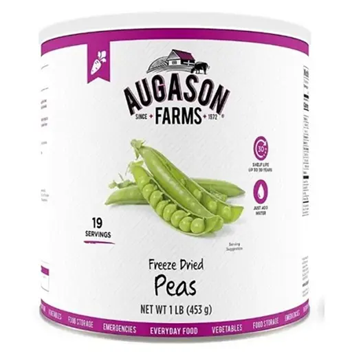 Горошок сублімований з великим терміном придатності 30 років Augason Farms, 19 порцій