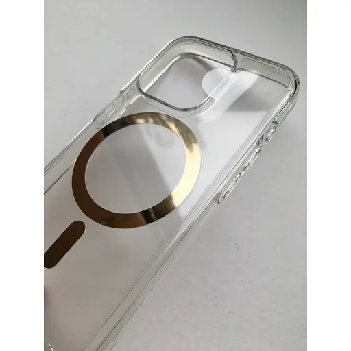 Чохол Spigen Ultra Hybrid MagFiдля iPhone 15 Pro (6.1") Gold ACS06718 прозорий протиударний - фото 8