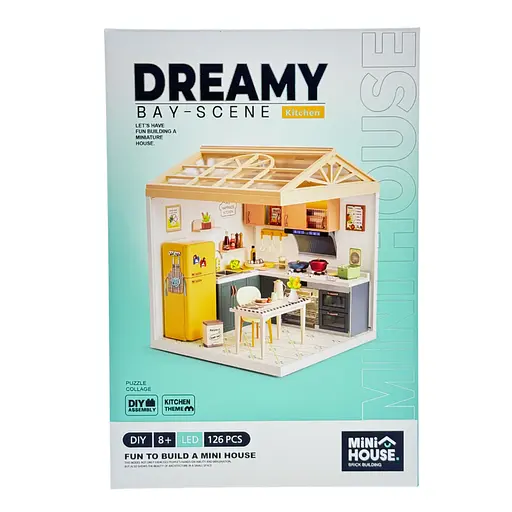 Конструктор-румбокс Mini House серии Интерьер - Кухня (8005) - фото 1