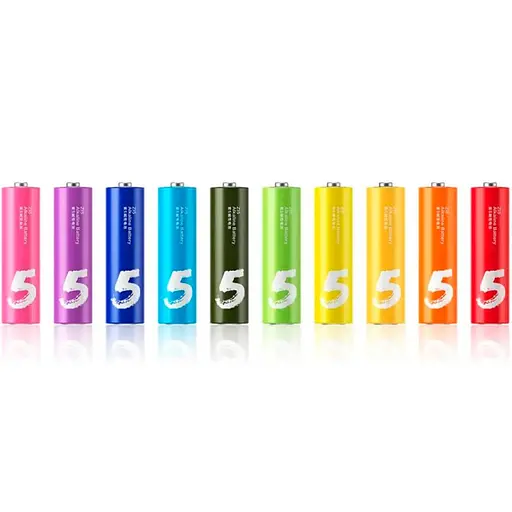 Батарейки AA ZMI ZI5 Rainbow Alkaline Battery набор 10 штук NQD4000RT - фото 1