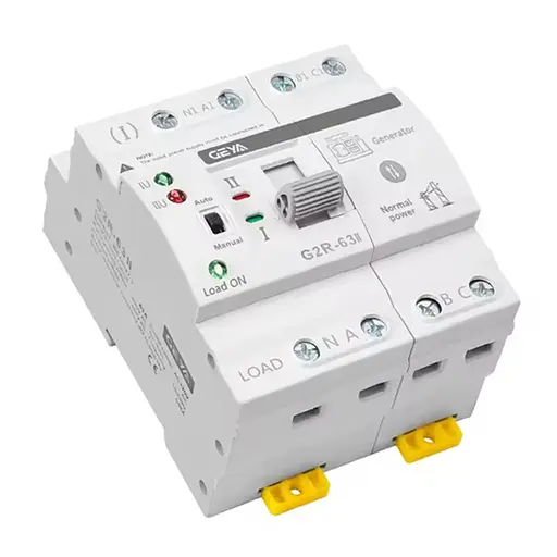 Автомат ввода резерва с автоматическим переключением на 3 фазы Geya G2R-63, 4 полюса, 63 Ампера, DIN (101232) - фото 2