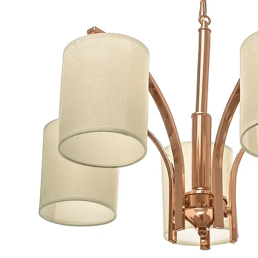 Люстра подвесная Brille с абажуром E27 60W G (BKL-655S/5) - фото 2