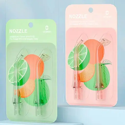 Насадки для ирригатора Oclean Nozzle N10 для Oclean W10 Green 2 шт. - фото 2