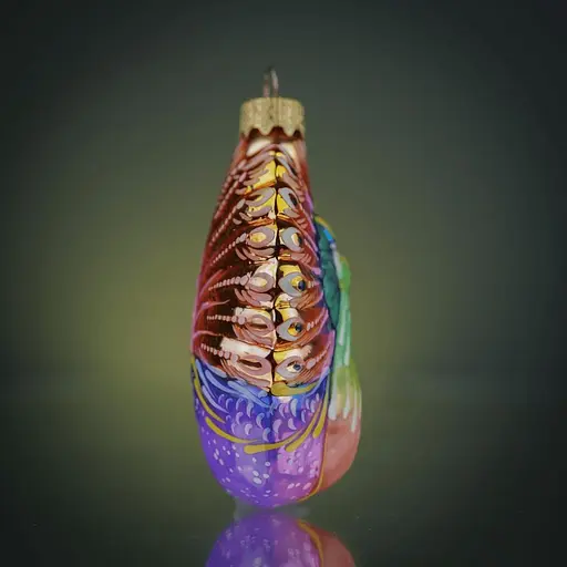 Ялинкова прикраса Різдвяні історії Казковий Павич скло (4820001179781) - фото 2