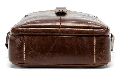 Чоловіча шкіряна сумка Vintage 21х24,5х8 см sum0012359 - фото 5