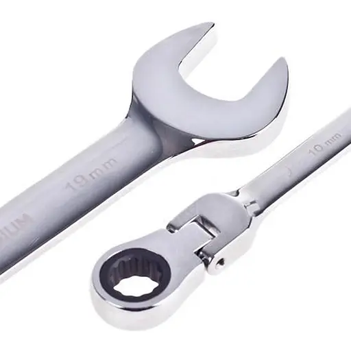 Набір комбінованих тріскачкових ключів Alloid з карданом 8-19 мм 8 предметів (HK-2081-8K) - фото 3