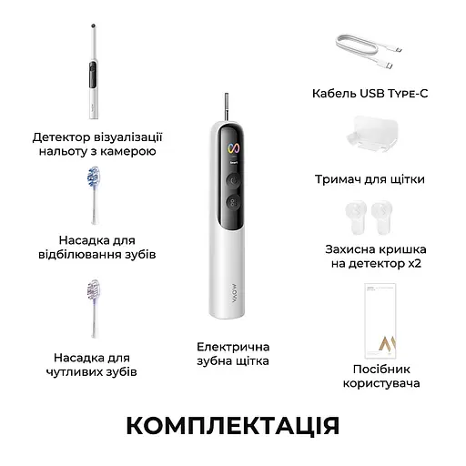 Електрична зубна щітка Mova Fresh 20 Sensus-White - фото 2