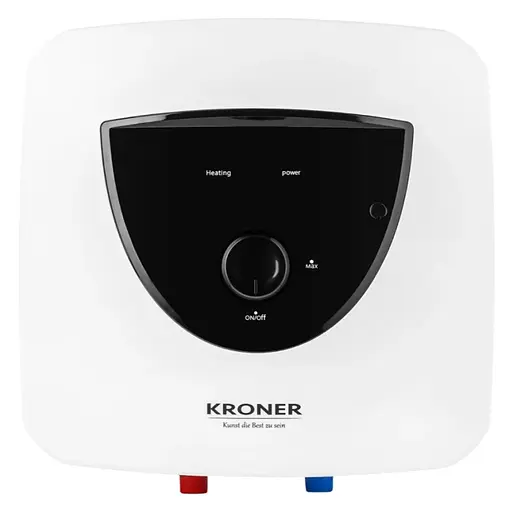 Водонагреватель Kroner Small K15SA1.5 1500 Вт, мокрый ТЭН, 15 л, квадратный, вертикальный, над мойкой, белый (CV034584) - фото 1