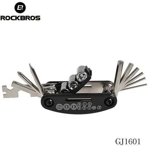Мультитул для велосипеда Rockbros набір ключів для ремонту 16 в 1 - фото 3