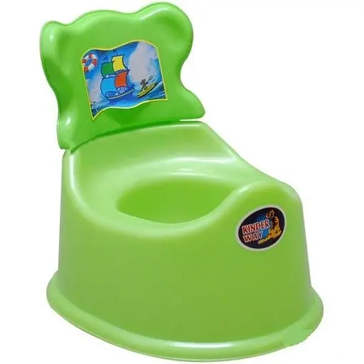 Горщик дитячий зі спинкою, салатовий, Kinderway, 25-002