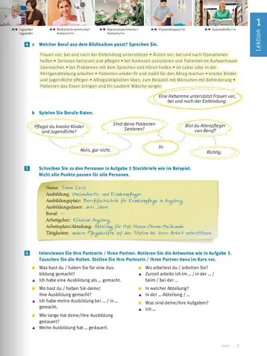 Menschen im Beruf. Pflege A2, Kursbuch + CD - фото 7