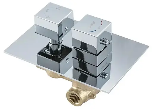 Душова система прихованого монтажу Gappo G7107-40, вилив - перемикач на лійку, 3-функції, хром - фото 8