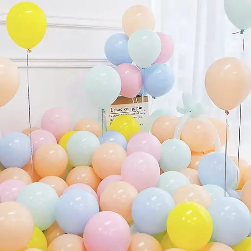 Шарик воздушный латексный 30 см (100) макарун оранжевый, IDEA7-DL-017 - фото 2