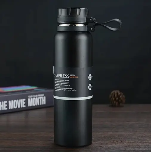 Термос OldBro Stainless Steel Insulation Outdoor чорний 800 мл - фото 2