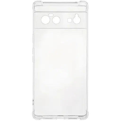 TPU чохол GETMAN Ease logo посилені кути Full Camera для Google Pixel 6 Безбарвний (прозорий)