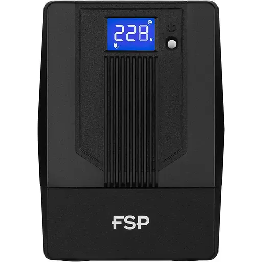 Источник бесперебойного питания FSP iFP650, 650VA/360W, LCD, USB, 2xSchuko