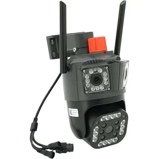 Видеокамера Yoso YO-IPC49D6MP50 PTZ 2.8mm V380 2+2Мп Wi-Fi с двумя объективами уличная SD/карта