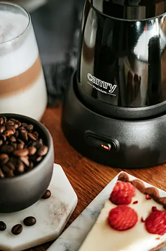 Электрическая гейзерная кофеварка Camry CR 4415B Moka 300 мл 6 чашек 480 Вт алюминиевая база 360° черная - фото 9