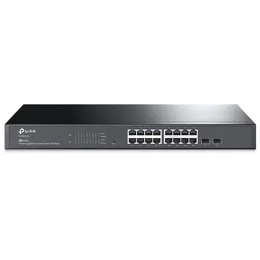 Коммутатор TP-LINK TL-SG2218, 16x1FE, 2x1GE/SFP, неуправляемый, устойчивый