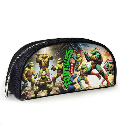Пенал шкільний з принтом Черепашки-ніндзя 23х10х8 см дитячий для дівчинки, хлопчика (3981)